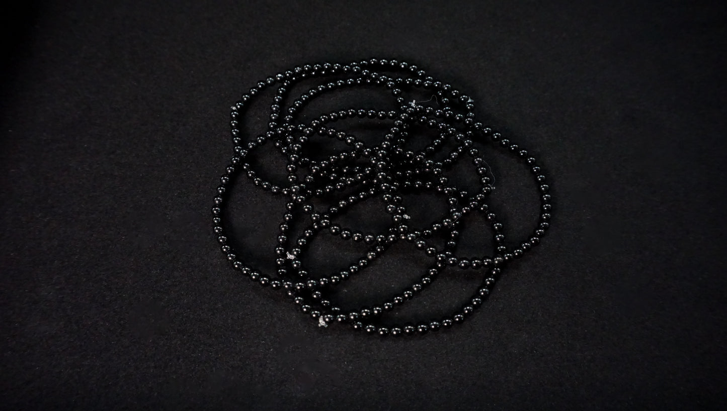 Black Tourmaline Bead Bracelet