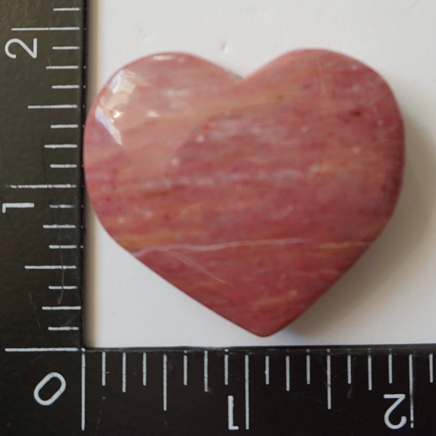 Pink Petrified Wood Hearts