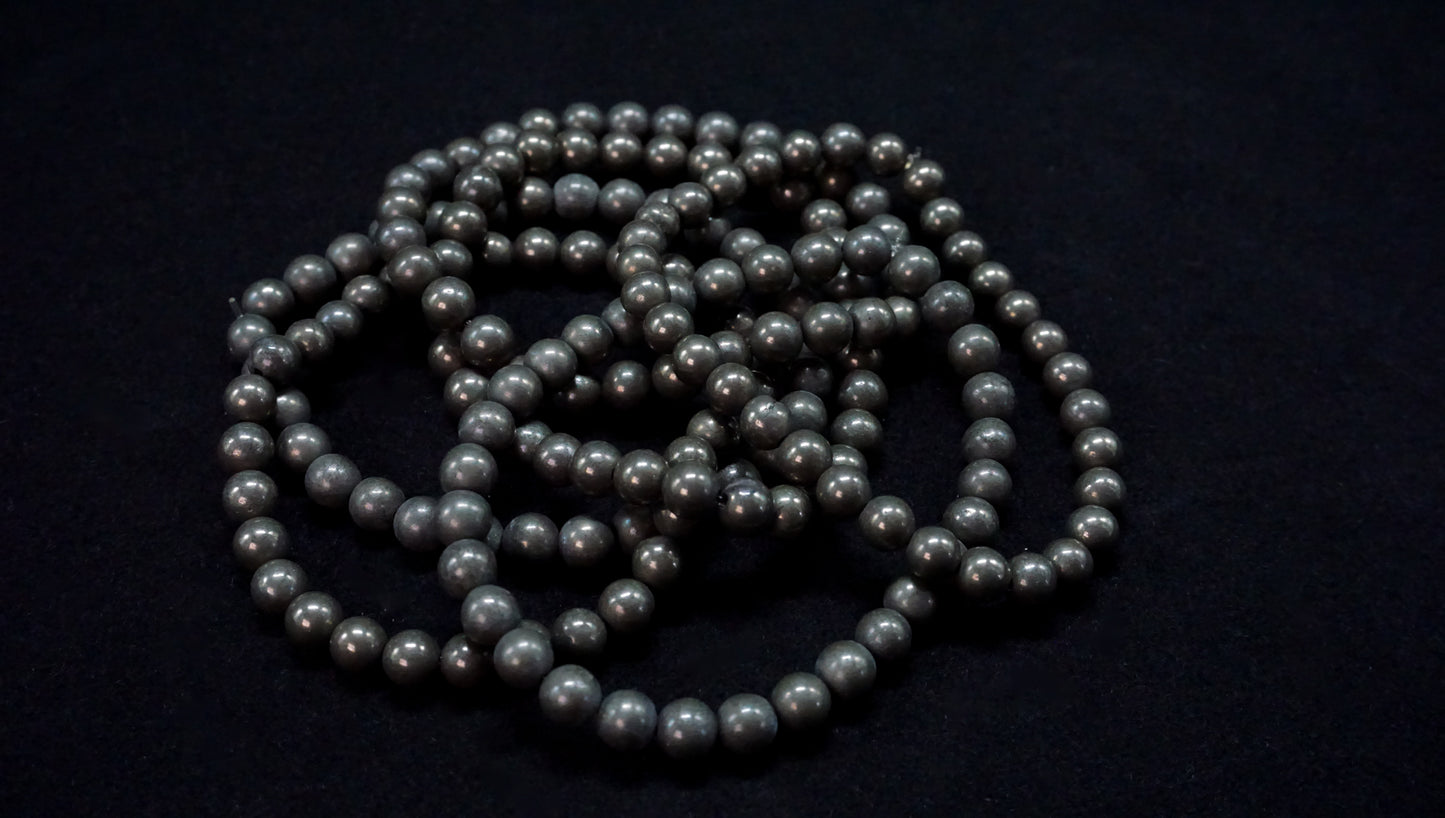Pyrite Bead Bracelet