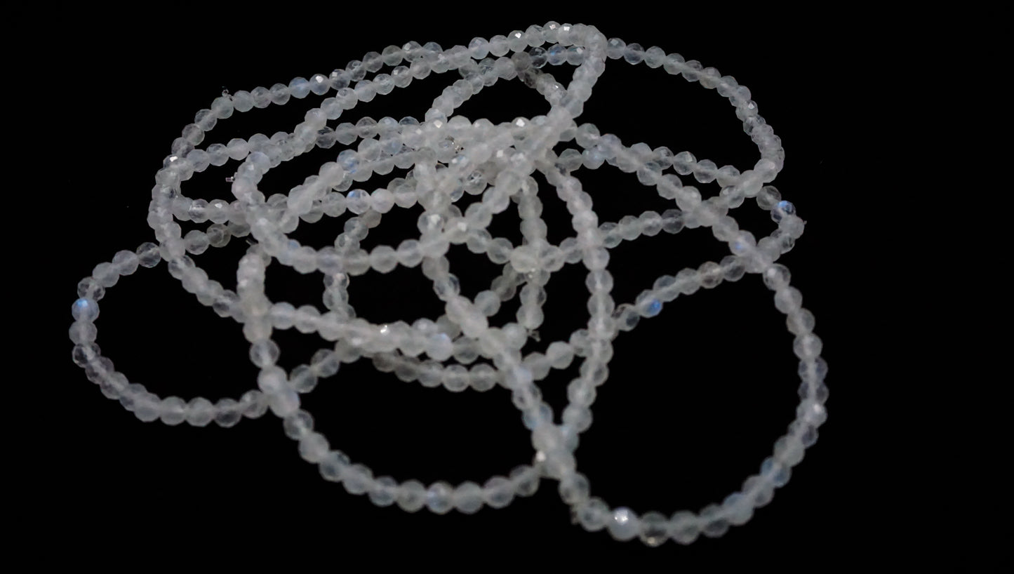 Rainbow Moonstone Bead Bracelet