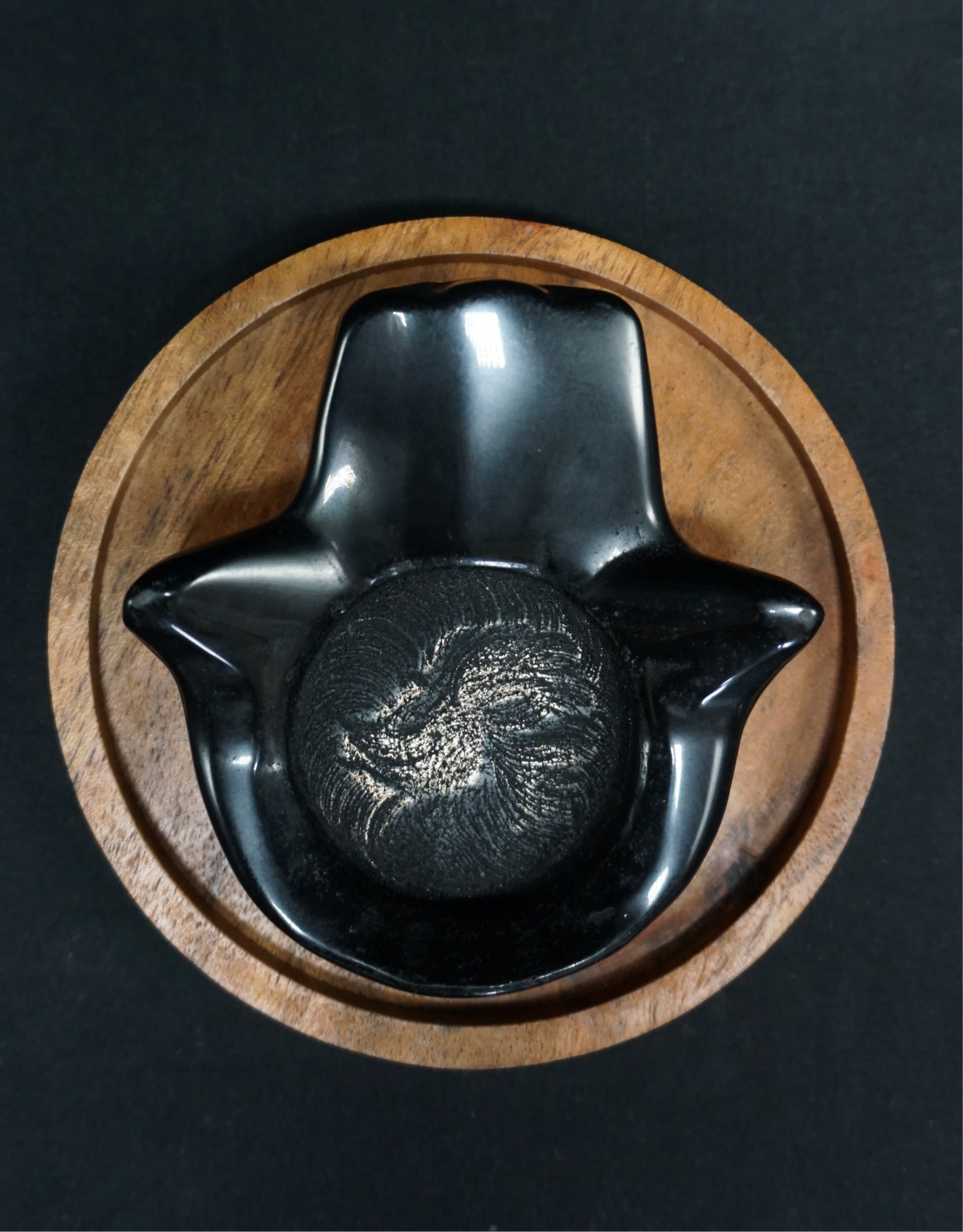Obsidian Hamsa