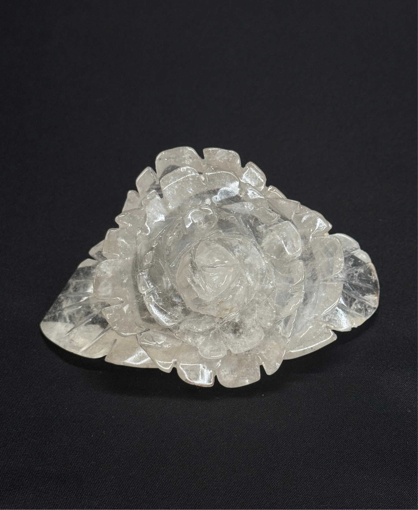 Rose Shaped Clear Quartz