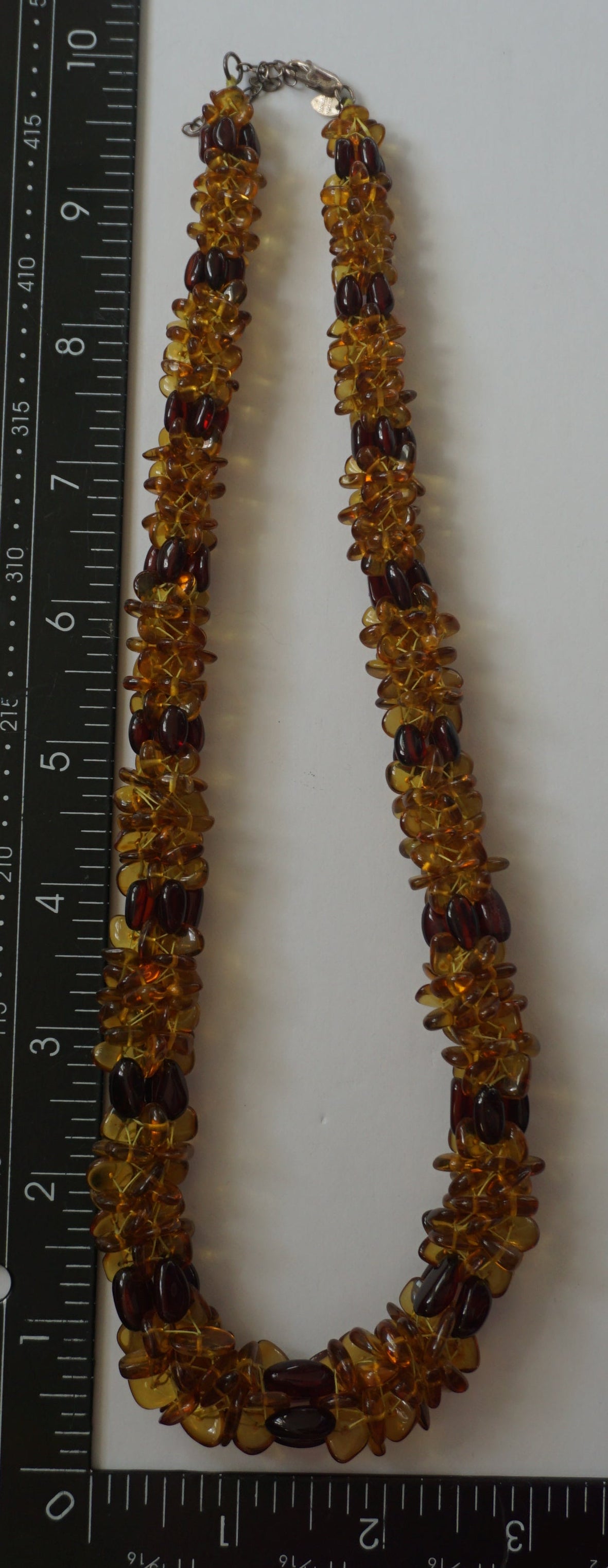 Amber Cluster Necklace