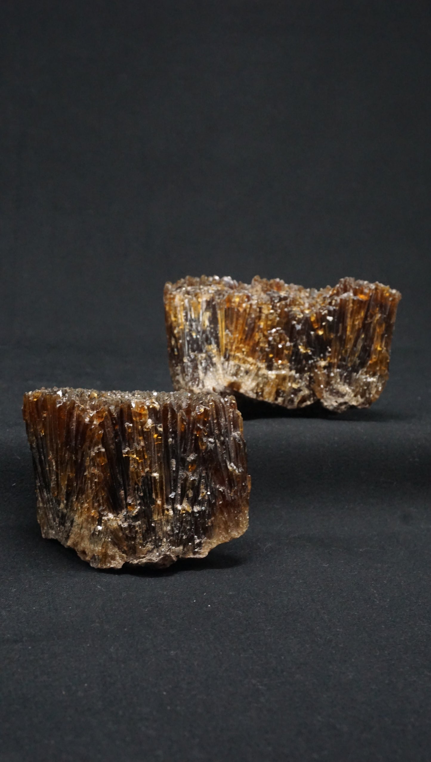 Amber Calcite Pieces