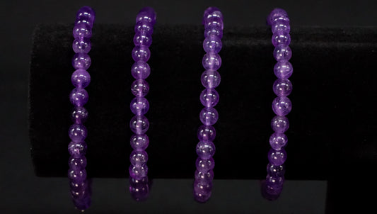 Amethyst Bead Bracelet
