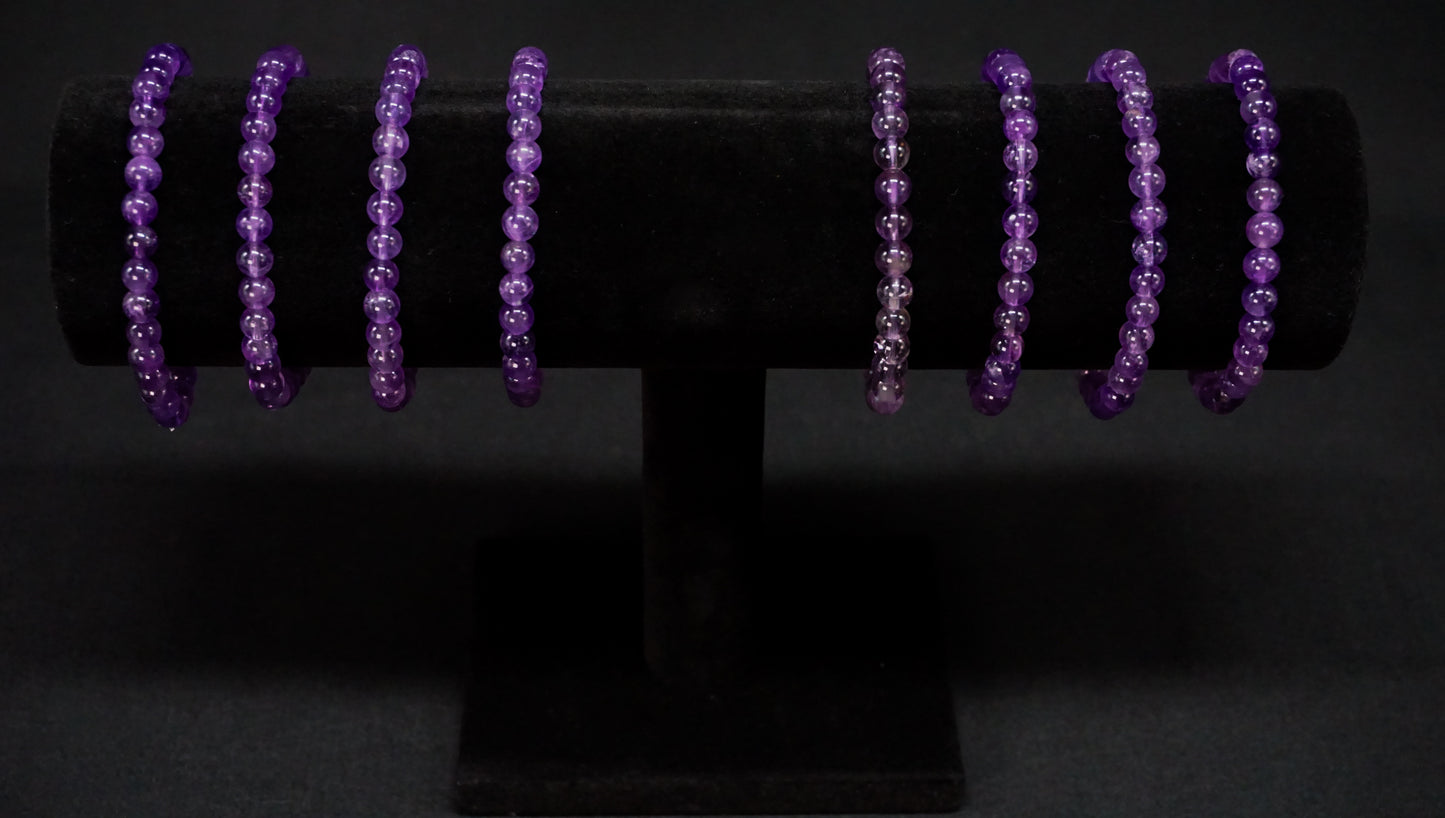 Amethyst Bead Bracelet