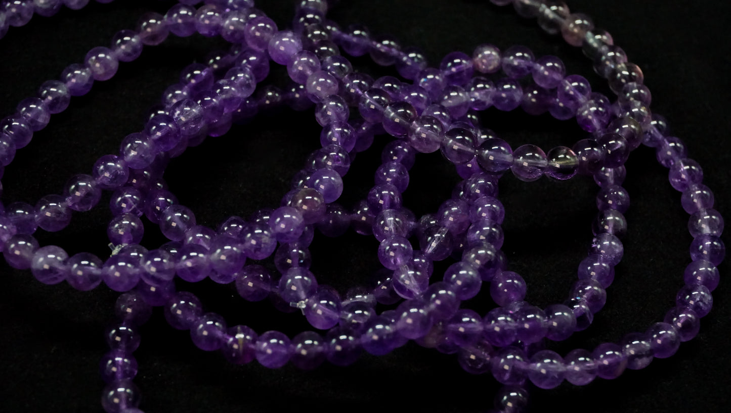 Amethyst Bead Bracelet