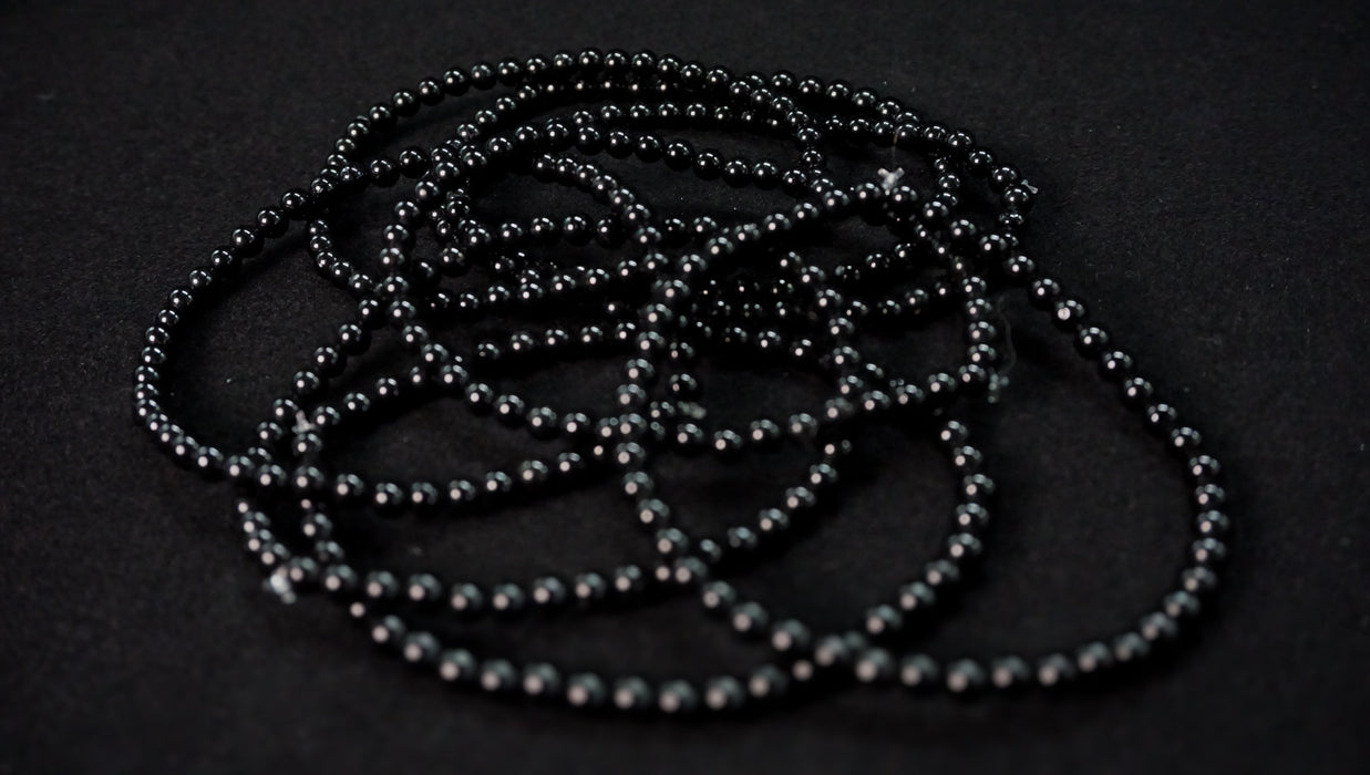 Black Tourmaline Bead Bracelet