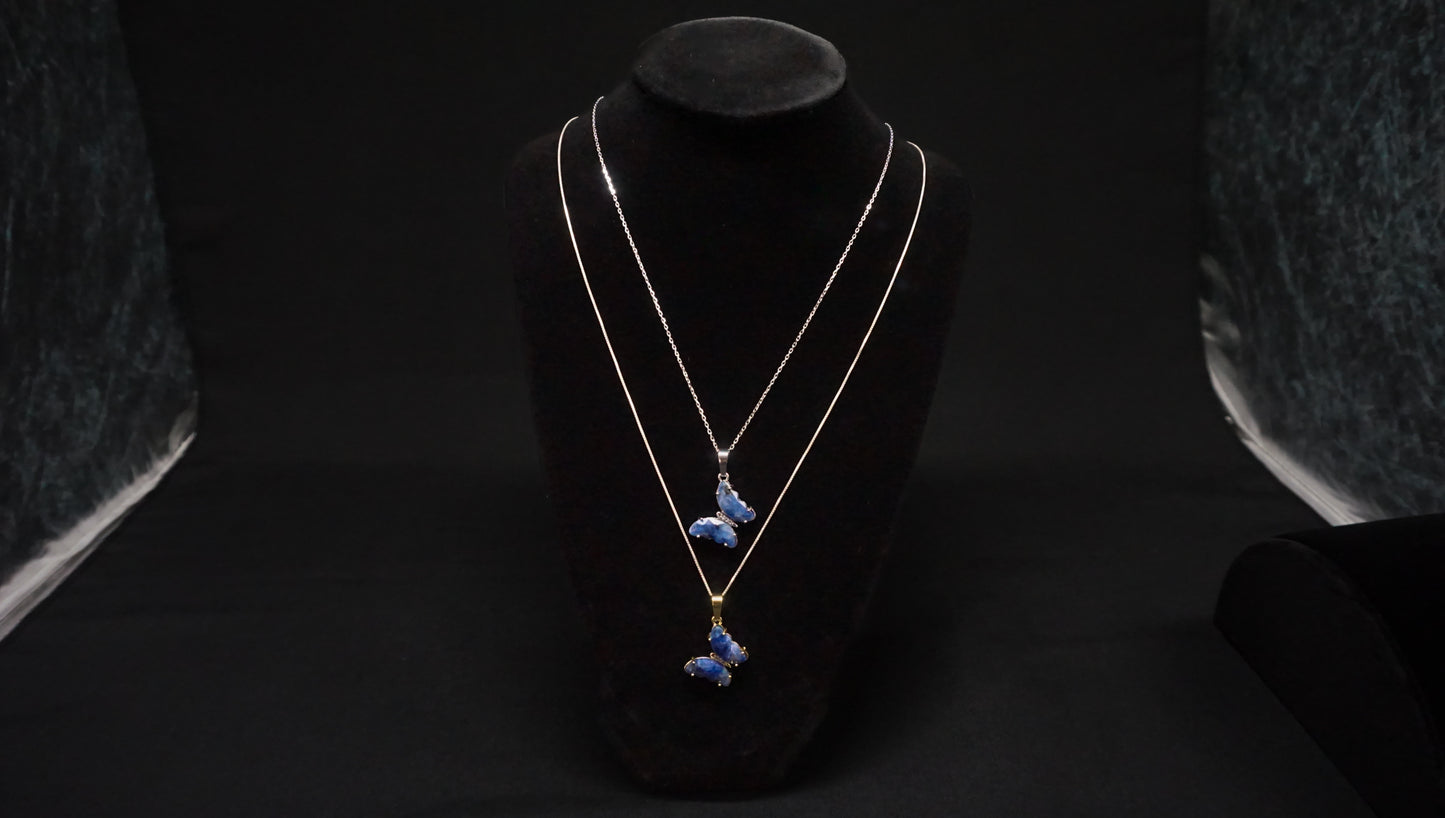 Blue Lapis Lazuli Butterfly Charm