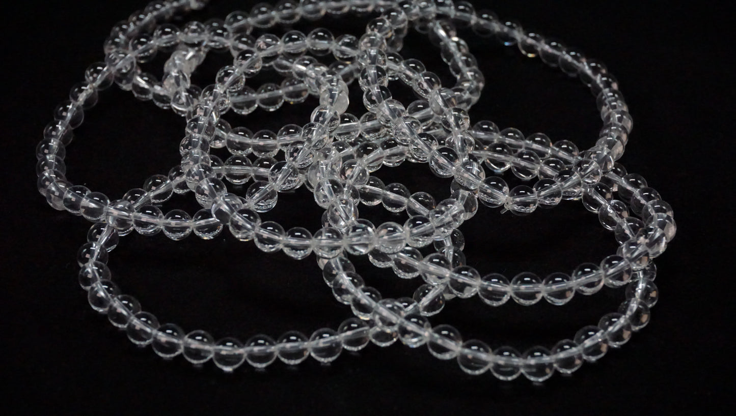 Clear Quartz Bead Bracelet