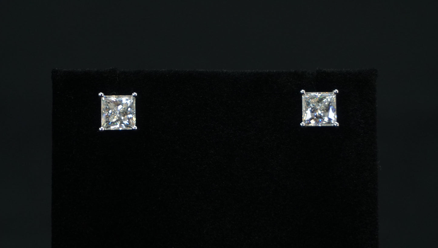 Moissanite 6mm Stud Earrings