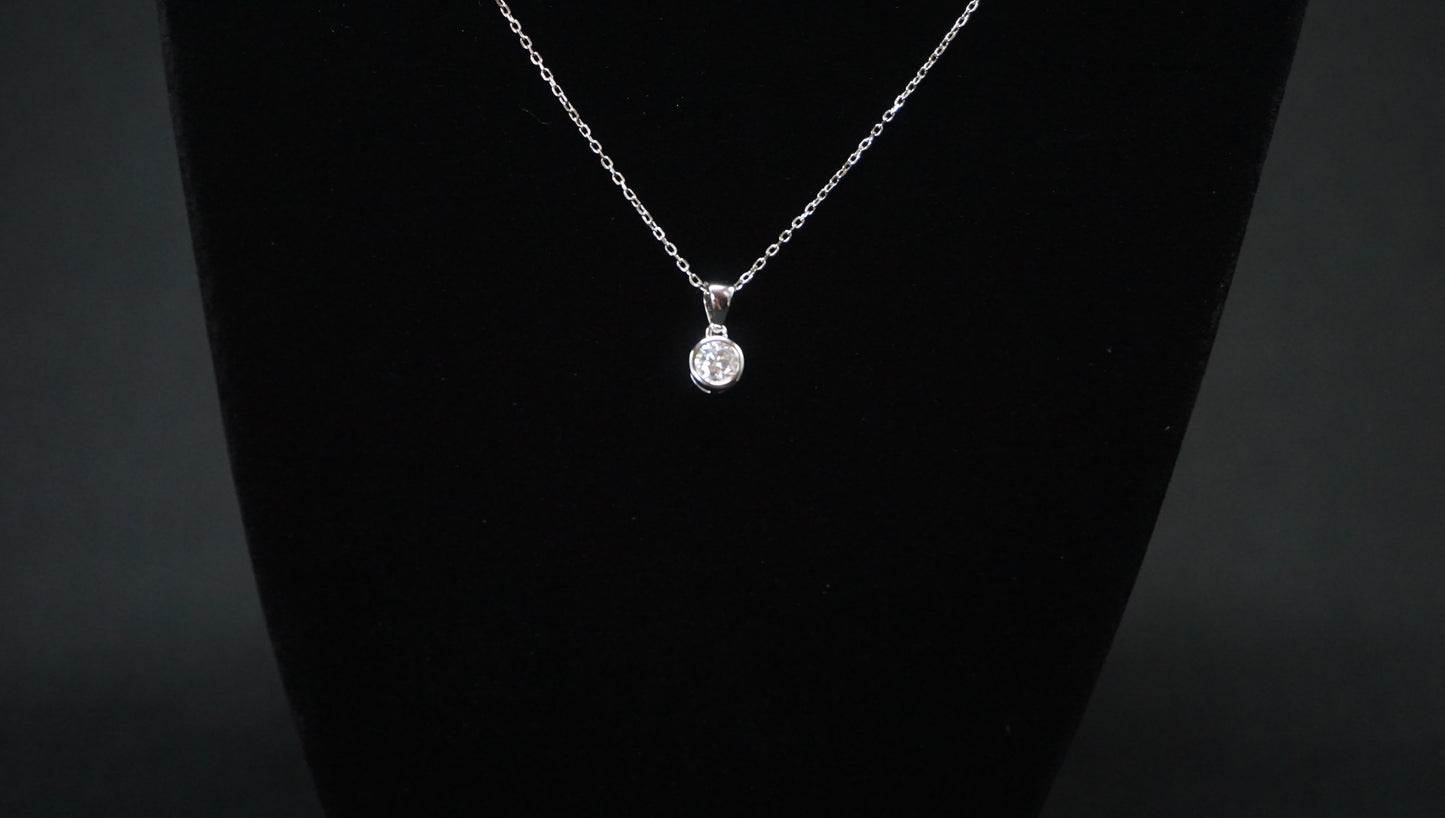 Moissanite Solitaire Pendant