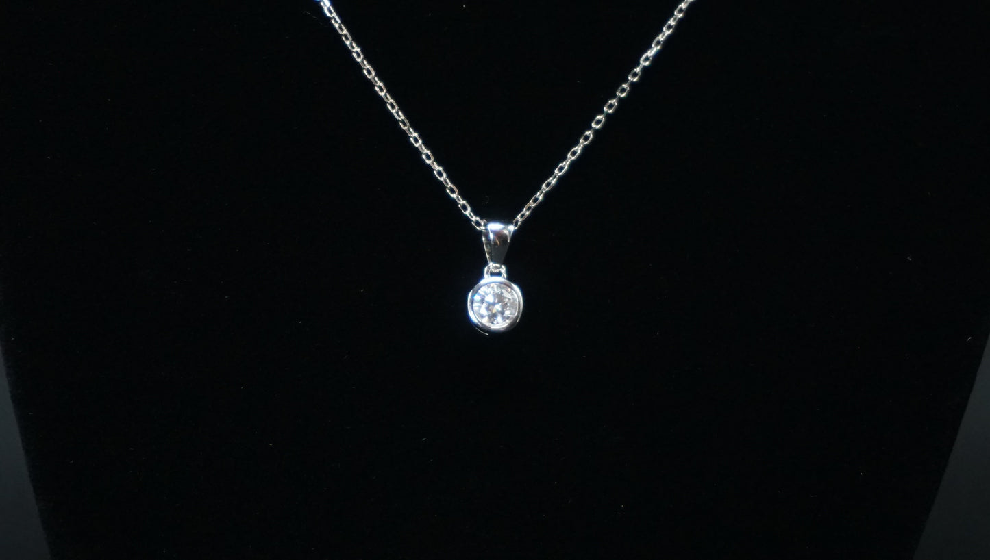 Moissanite Solitaire Pendant
