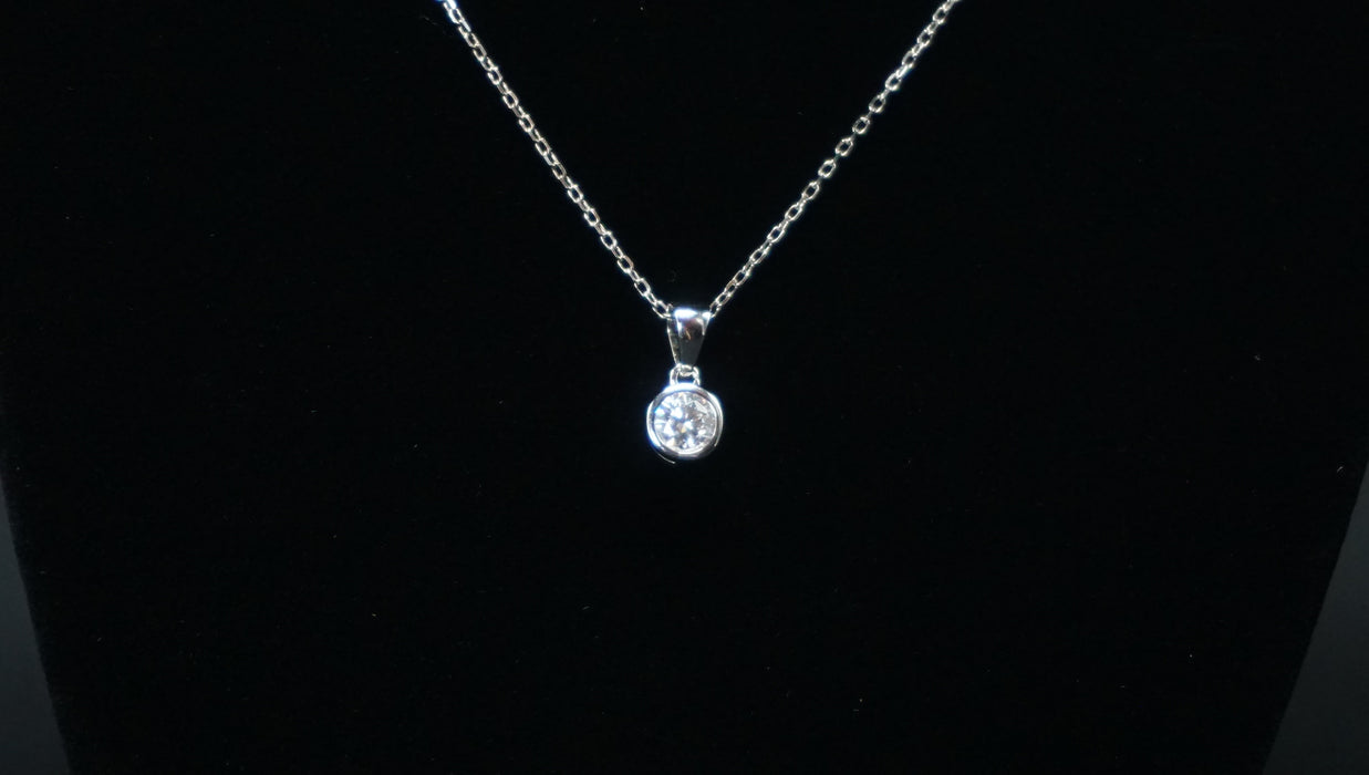 Moissanite Solitaire Pendant