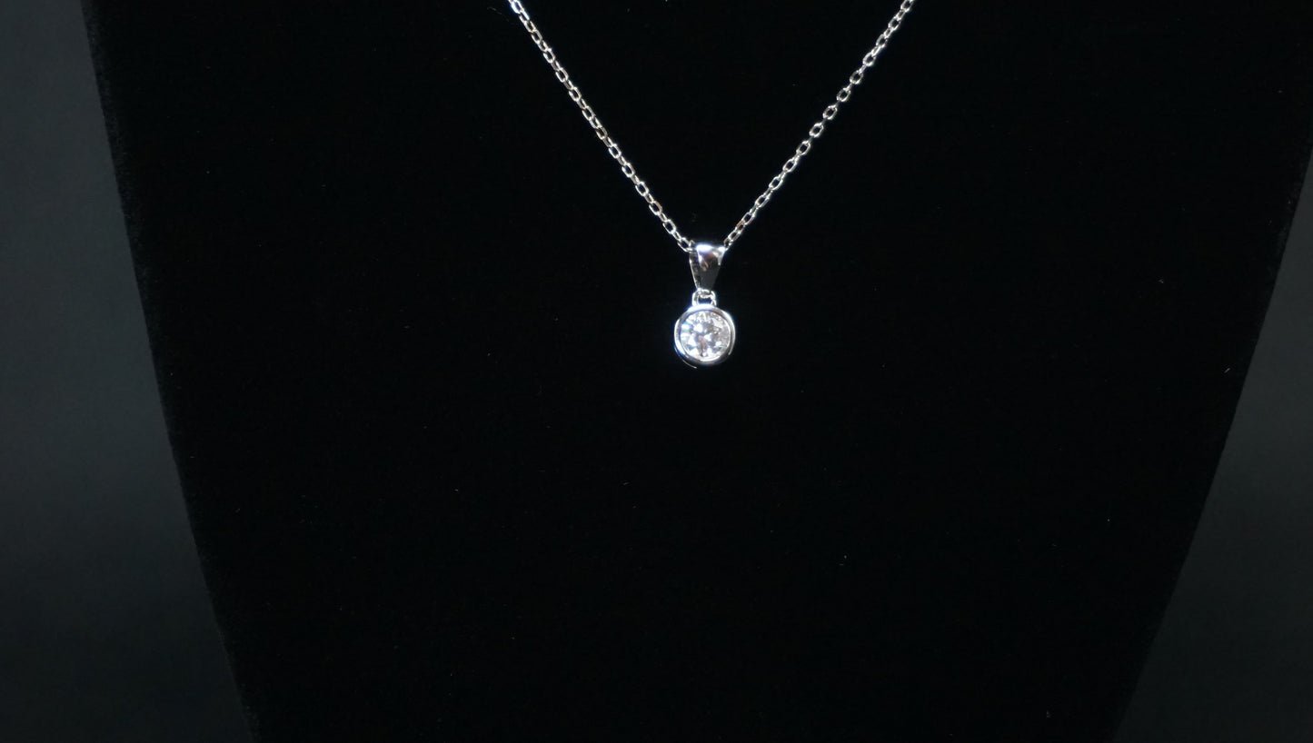 Moissanite Solitaire Pendant