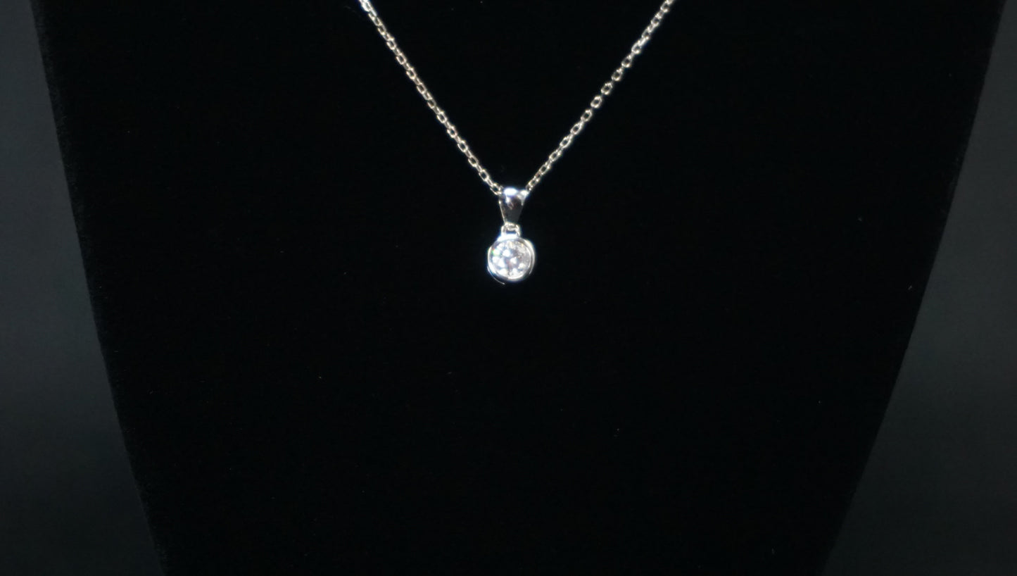 Moissanite Solitaire Pendant