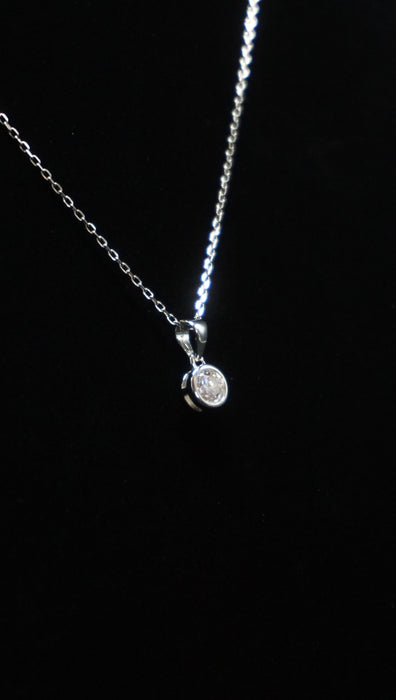 Moissanite Solitaire Pendant