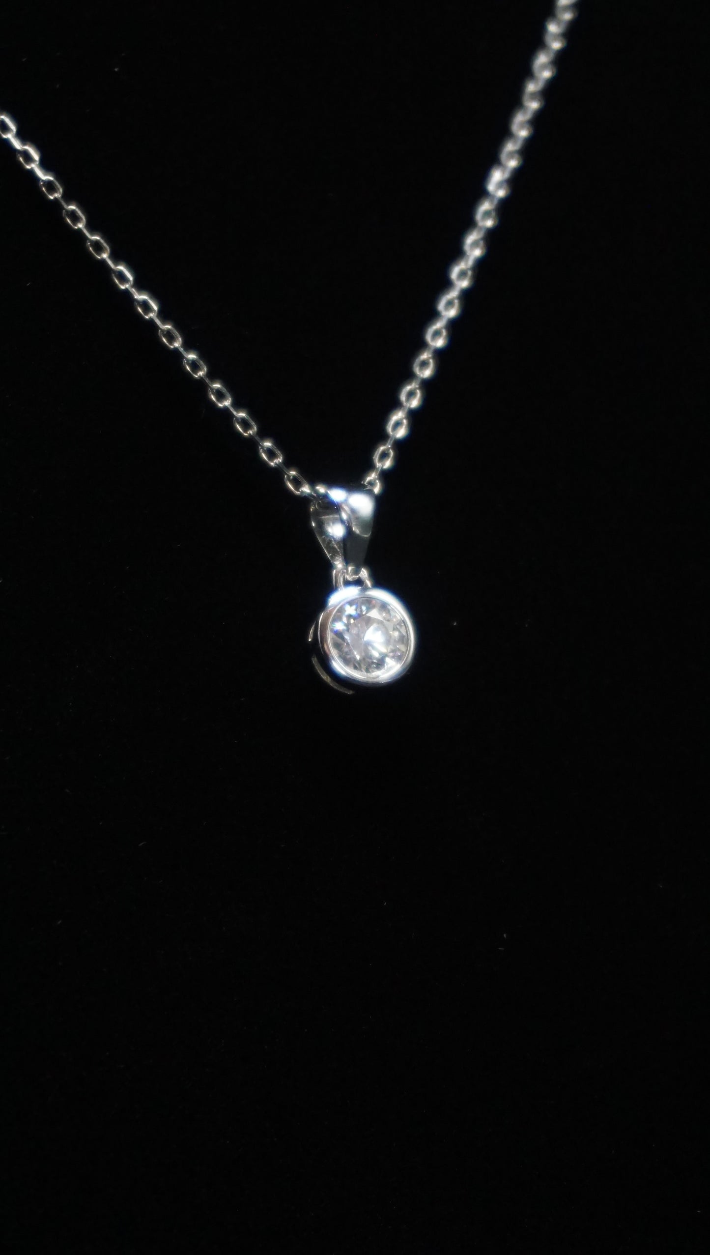 Moissanite Solitaire Pendant