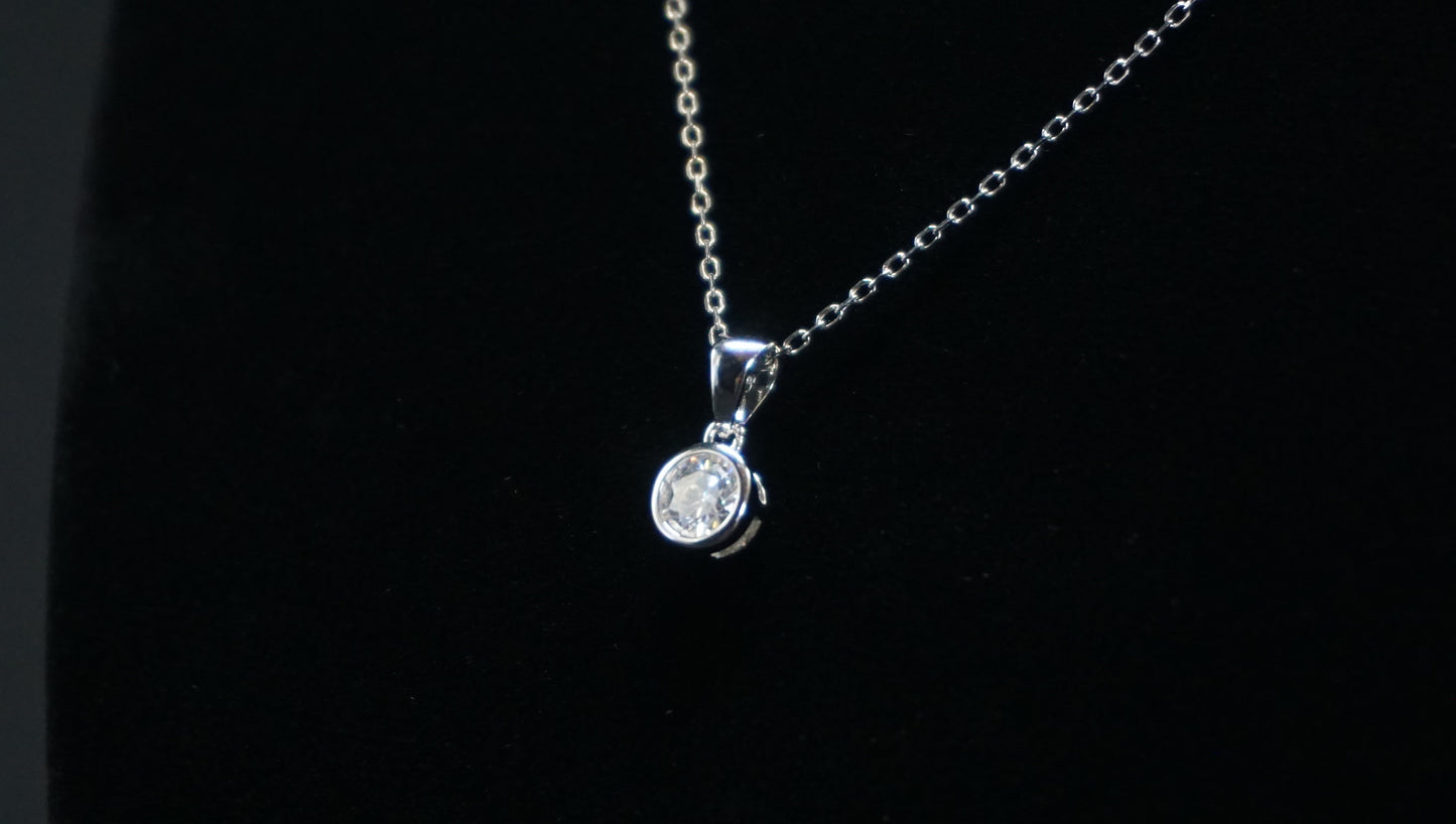 Moissanite Solitaire Pendant