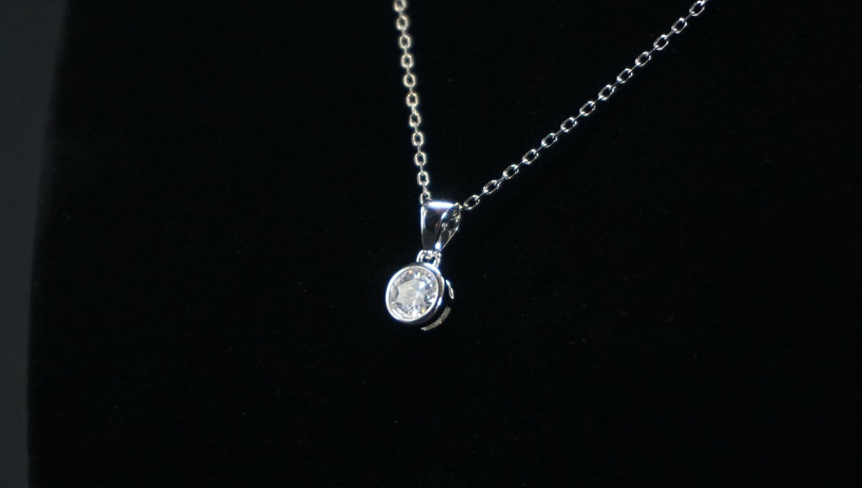 Moissanite Solitaire Pendant