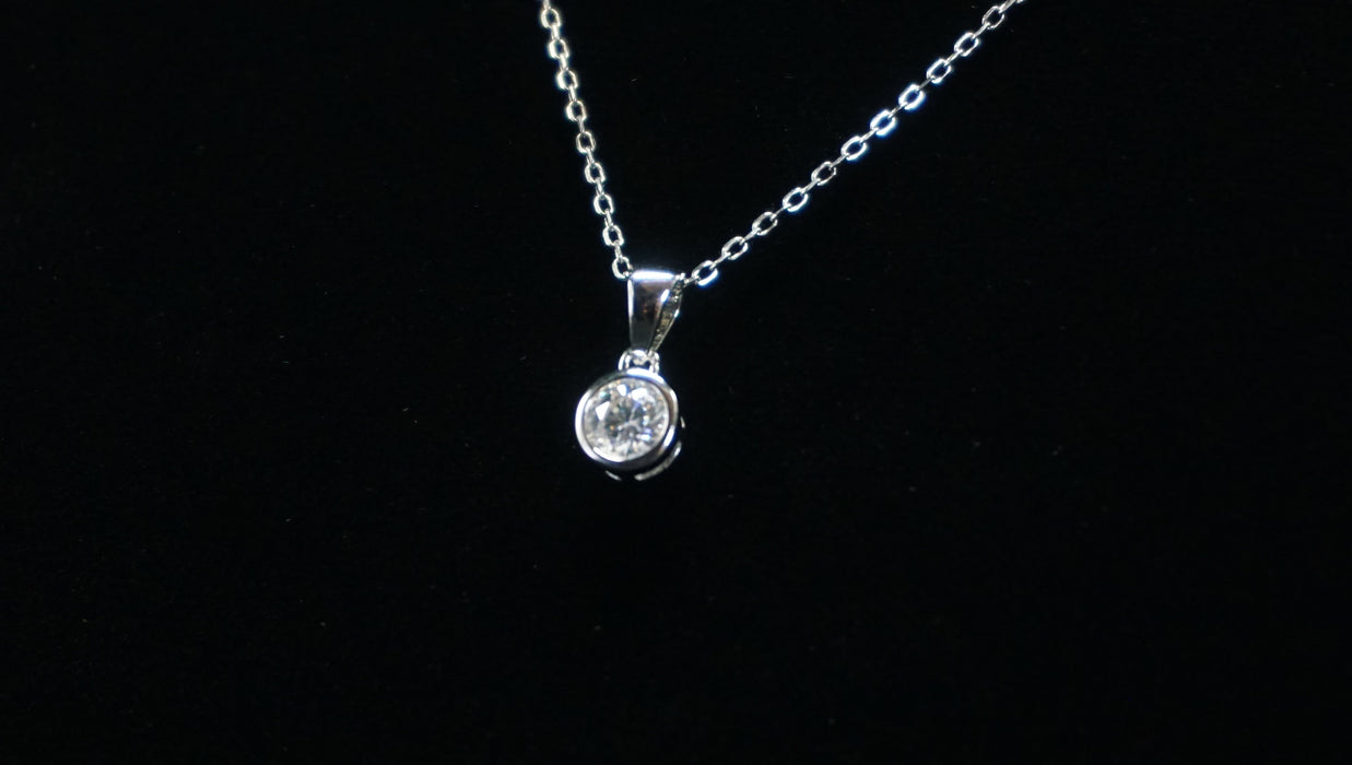 Moissanite Solitaire Pendant