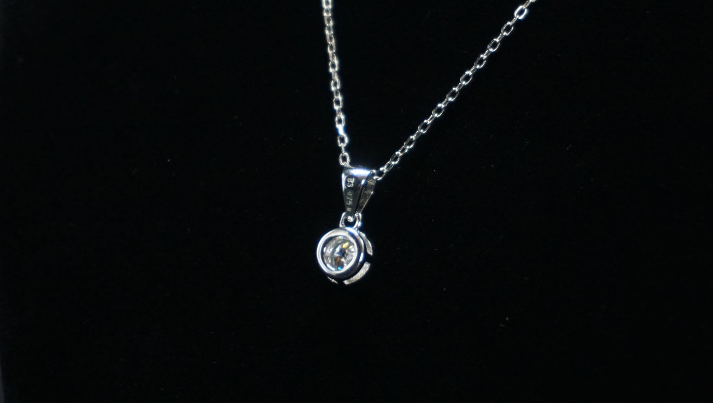 Moissanite Solitaire Pendant