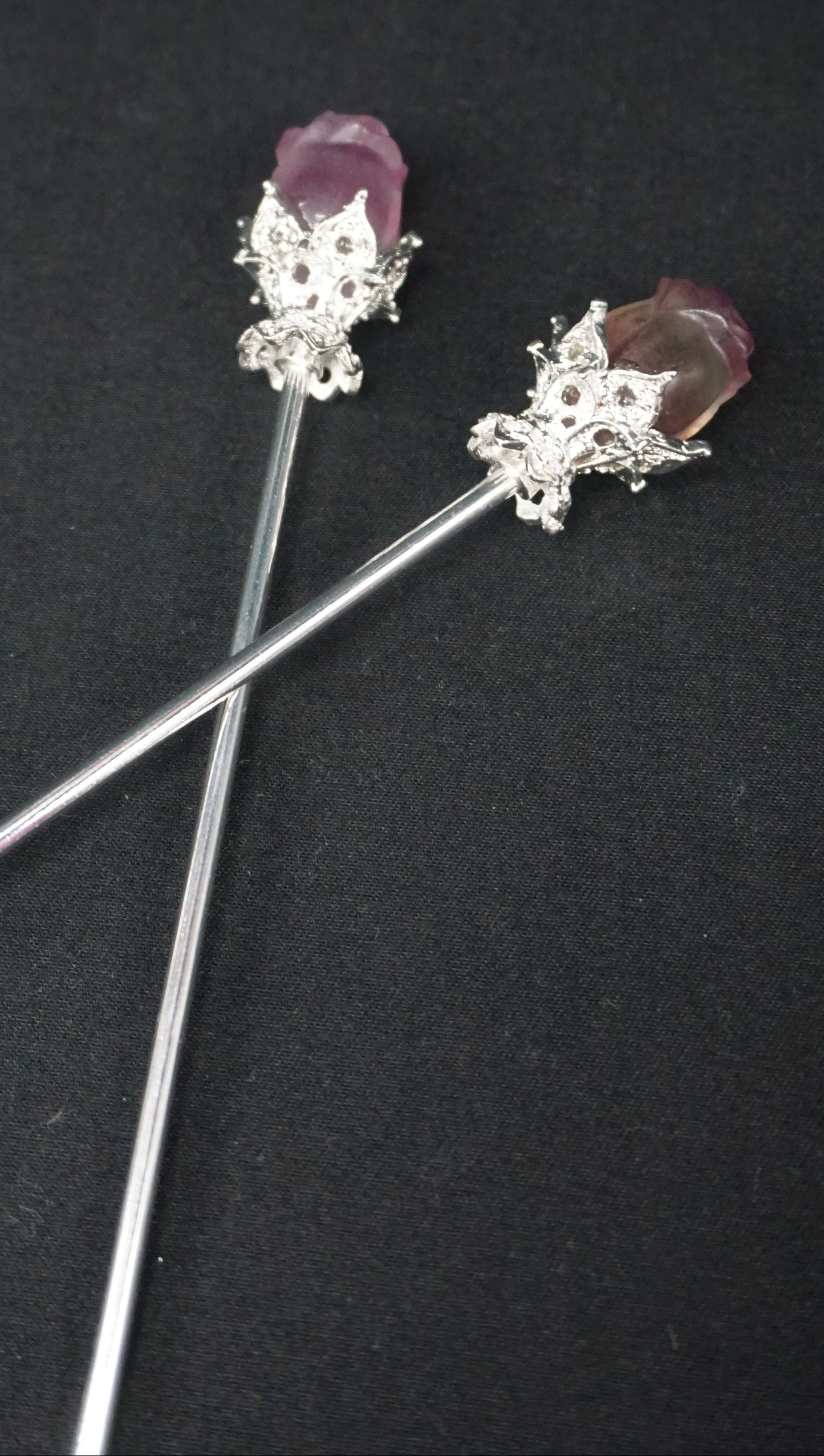 Rose Hair Pins