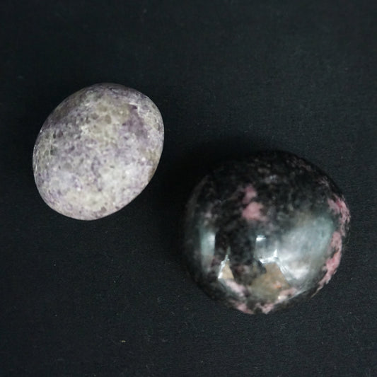 Palmstones Lepidolite & Rhodonite
