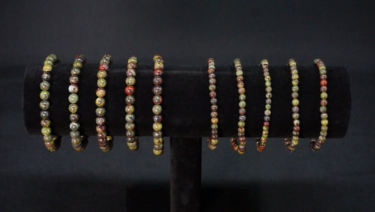 Dragon’s Blood Jasper Bead Bracelet