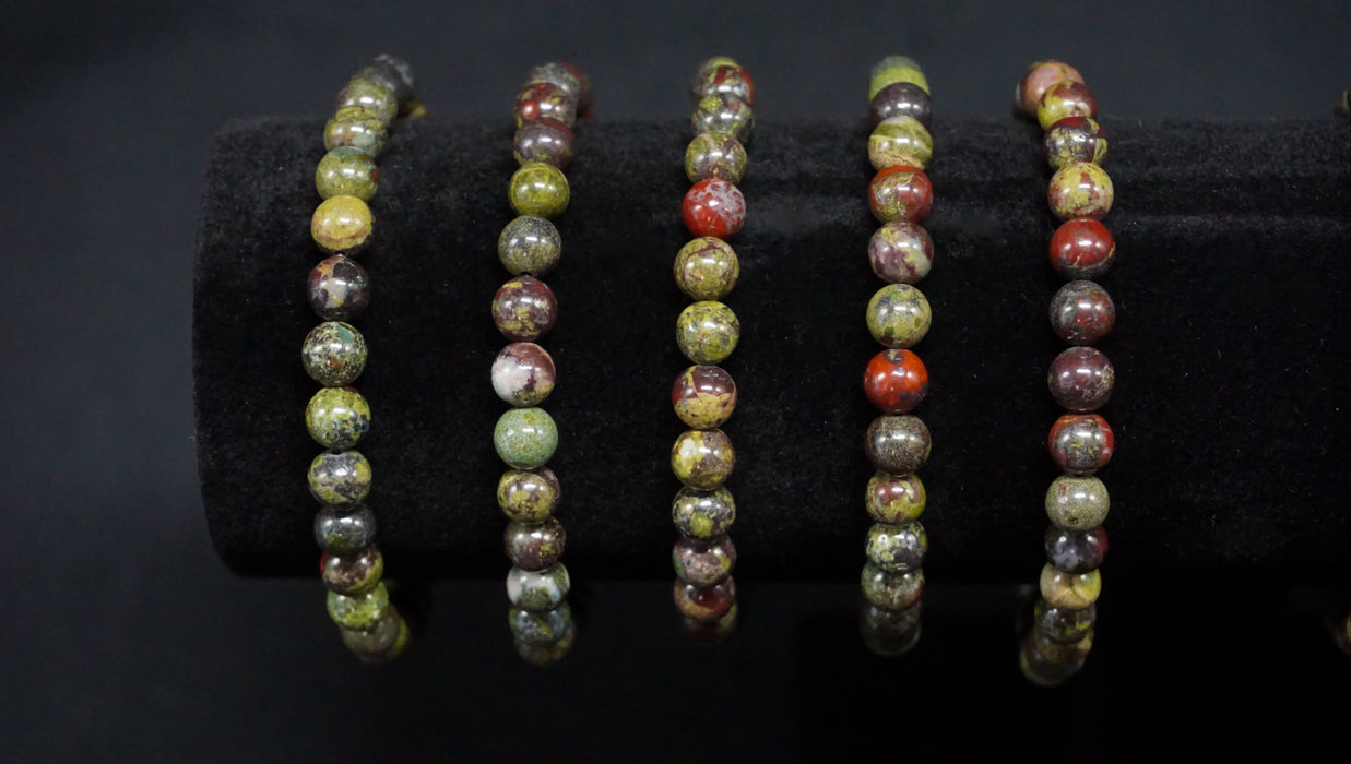 Dragon’s Blood Jasper Bead Bracelet