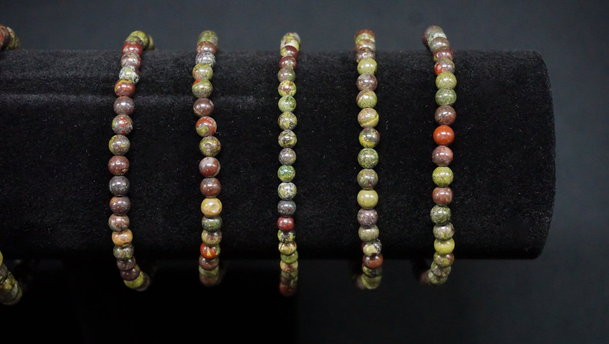 Dragon’s Blood Jasper Bead Bracelet