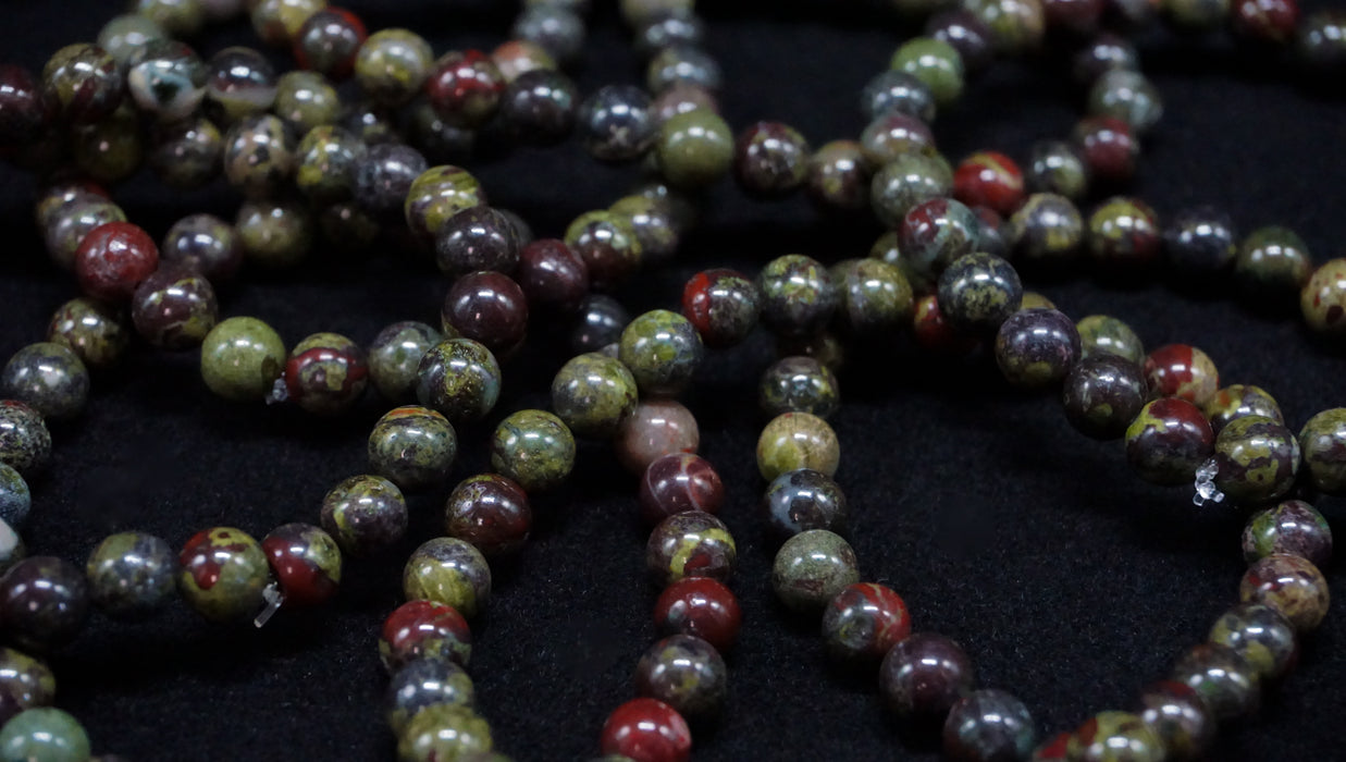 Dragon’s Blood Jasper Bead Bracelet