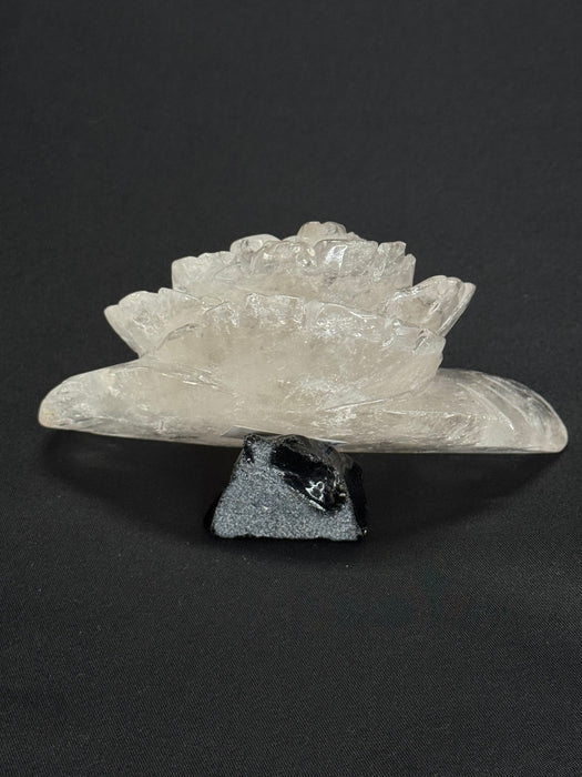 Rose shaped Clear quartz