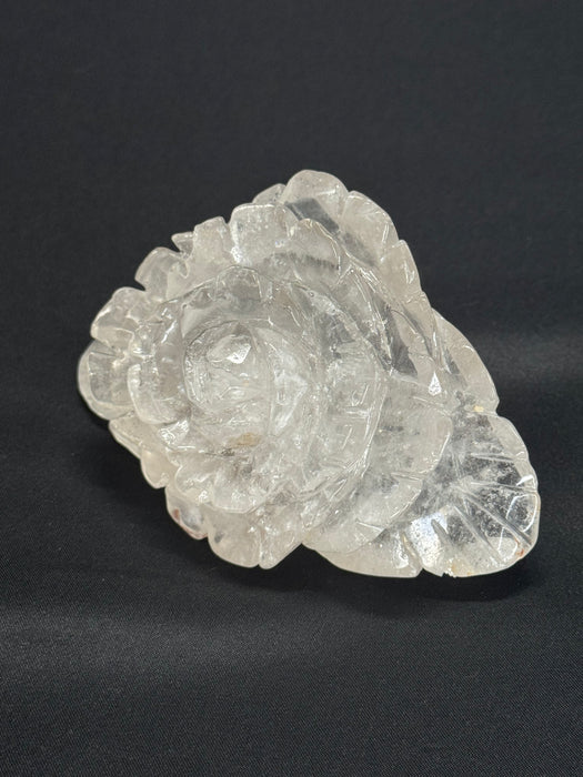 Rose shaped Clear quartz