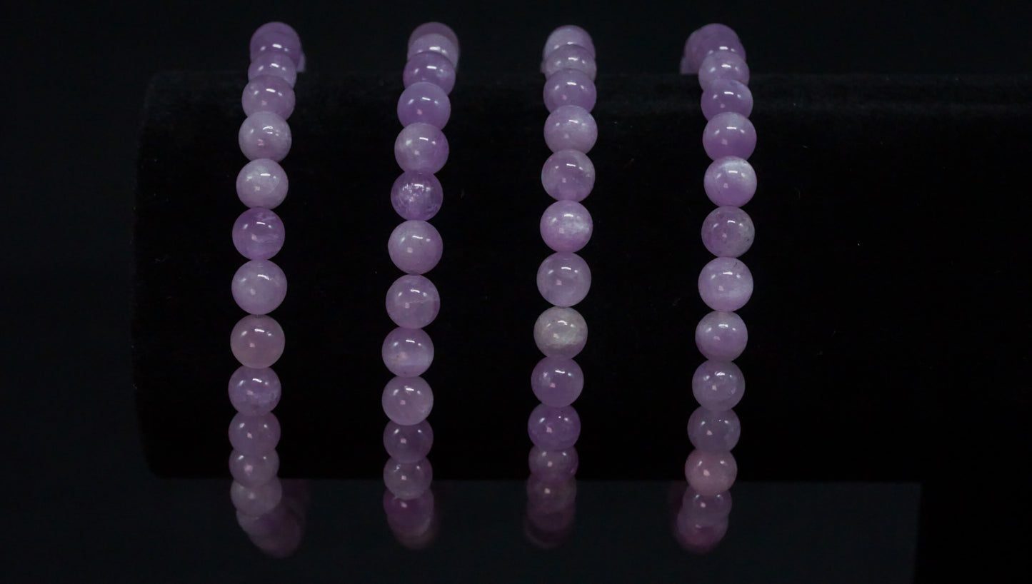 Kunzite Bead Bracelet