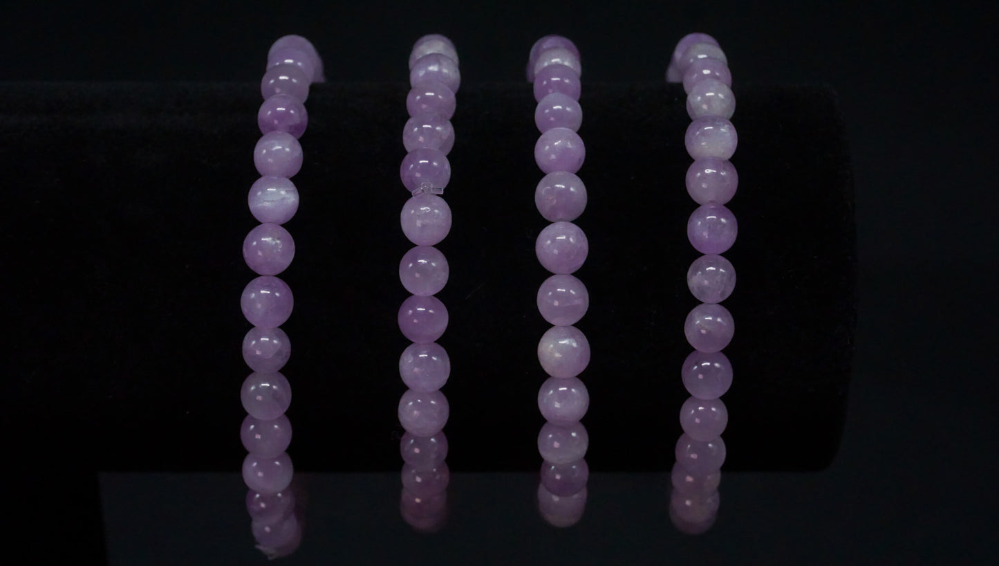 Kunzite Bead Bracelet