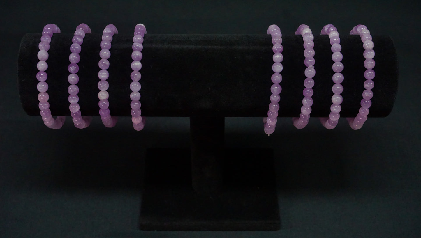 Kunzite Bead Bracelet