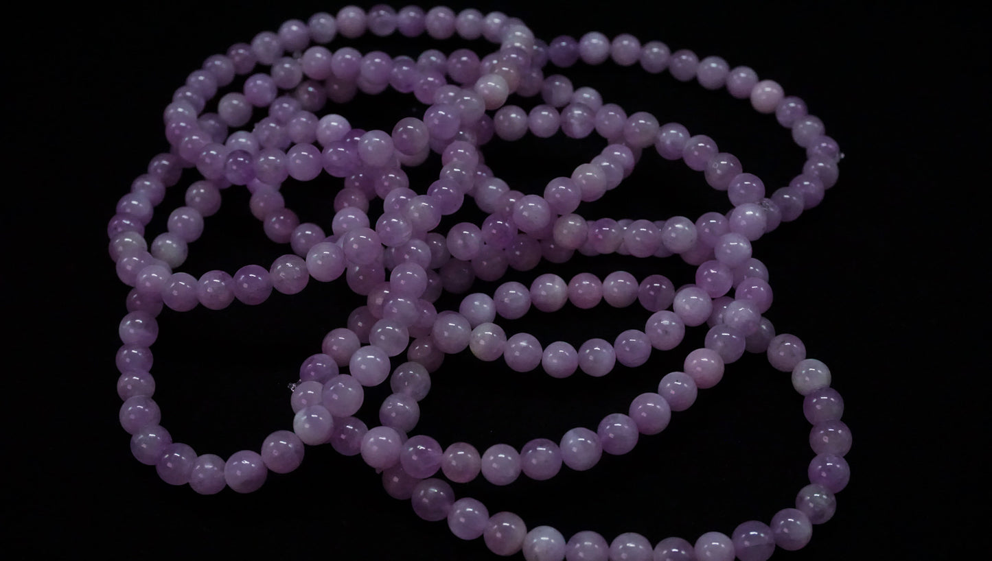 Kunzite Bead Bracelet
