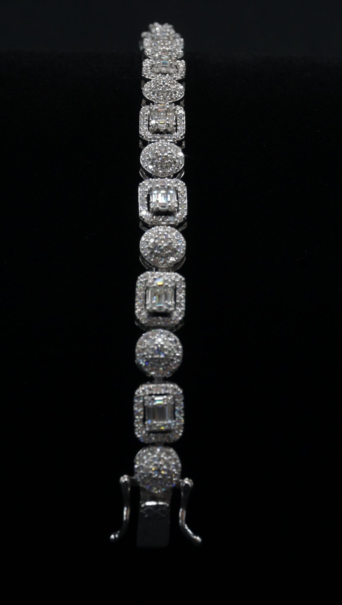 Moissanite Dual-Cut Tennis Bracelet