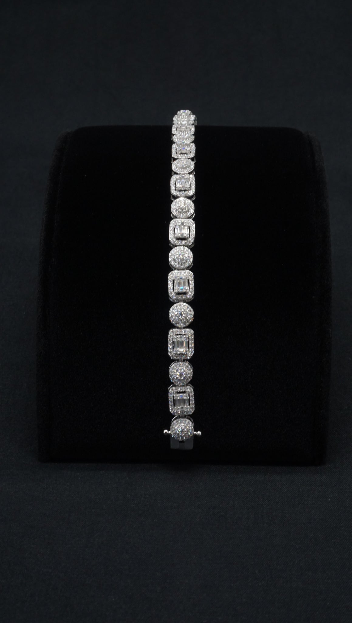 Moissanite Dual-Cut Tennis Bracelet