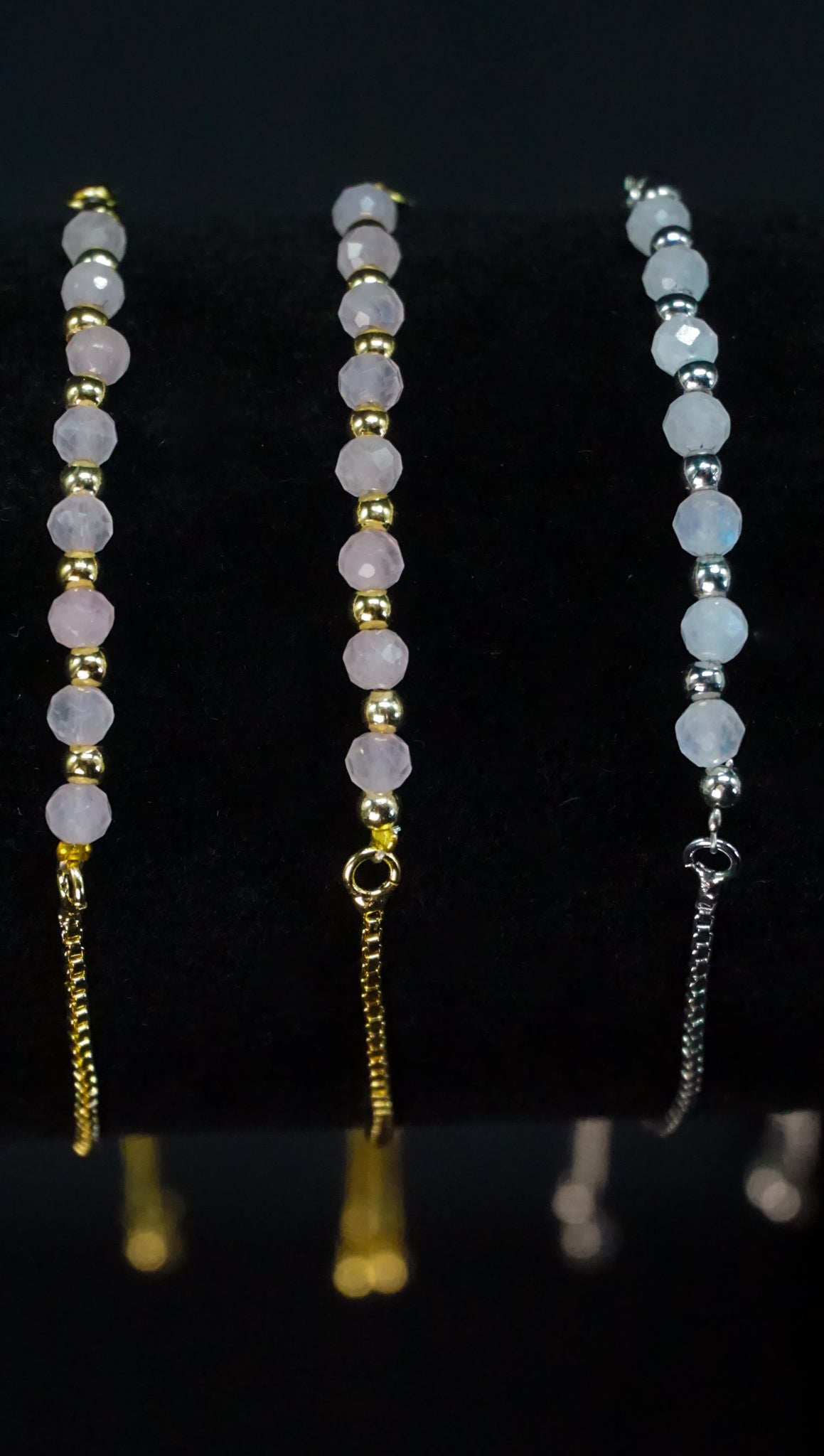Moonstone Cluster Bolo Bracelet