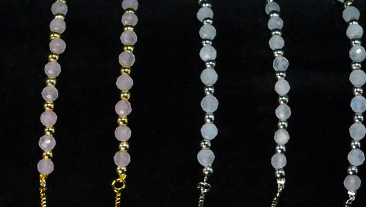 Moonstone Cluster Bolo Bracelet