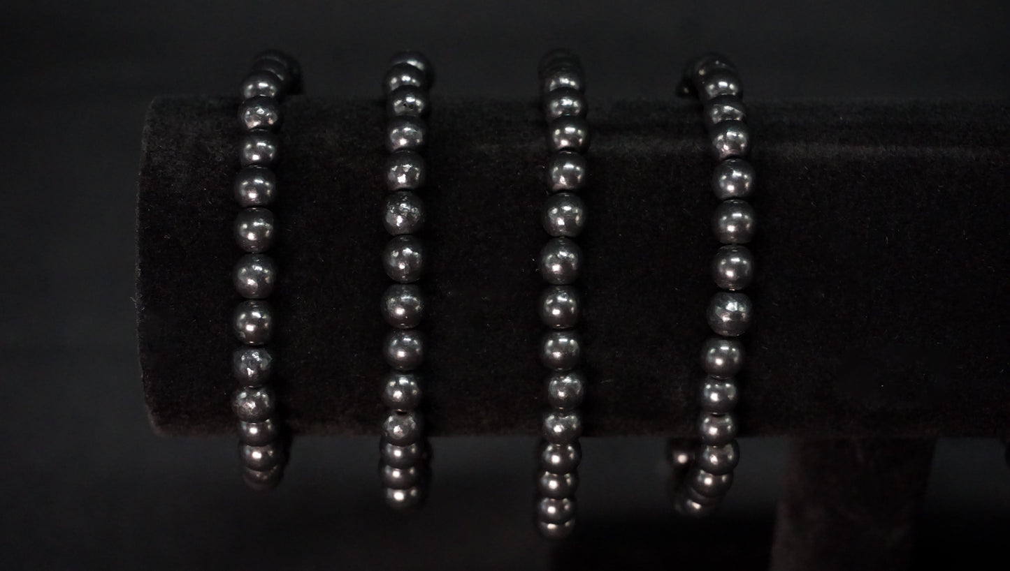 Obsidian Bead Bracelet