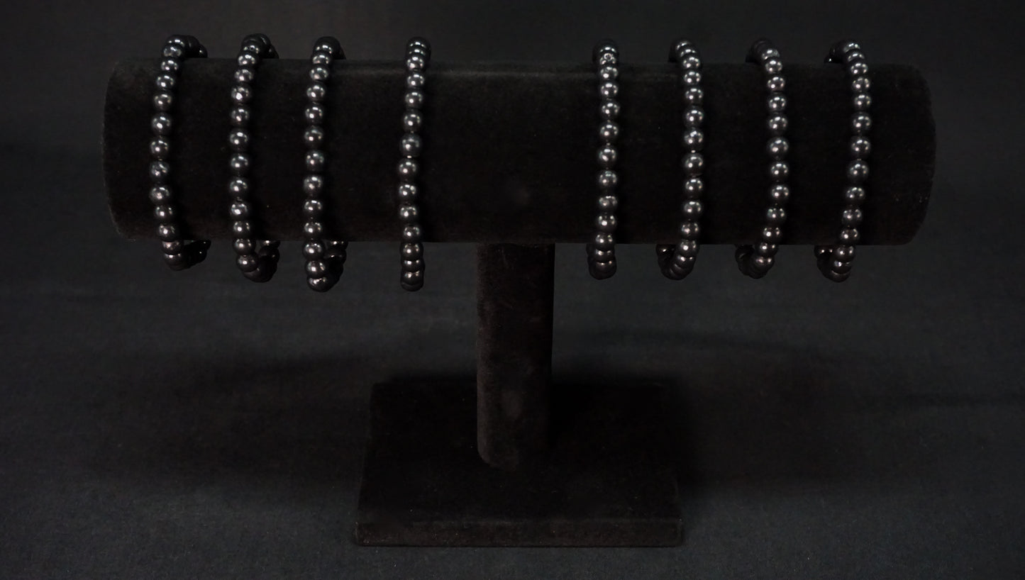 Obsidian Bead Bracelet