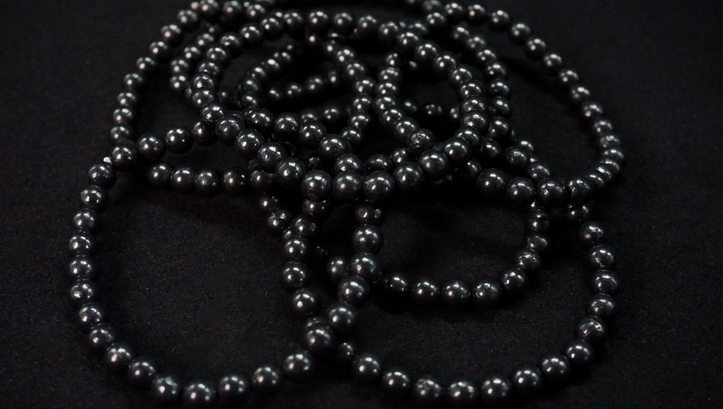 Obsidian Bead Bracelet