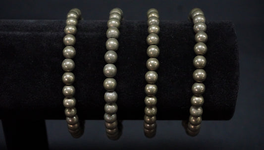 Pyrite Bead Bracelet