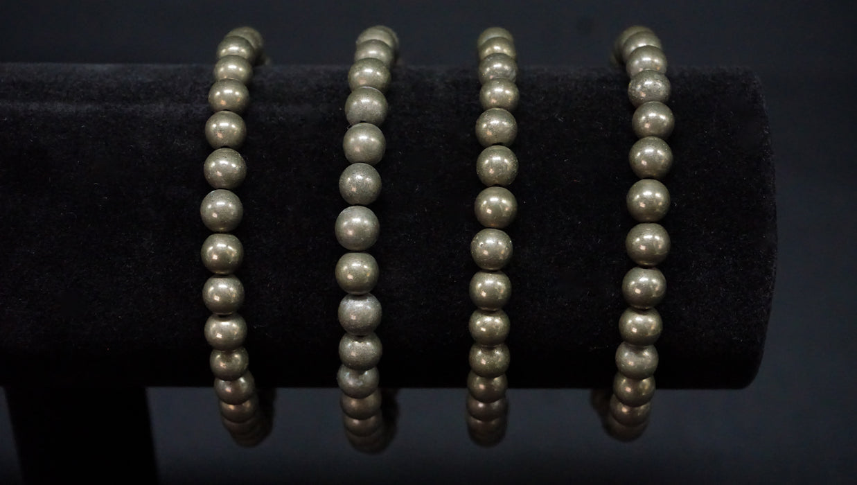 Pyrite Bead Bracelet