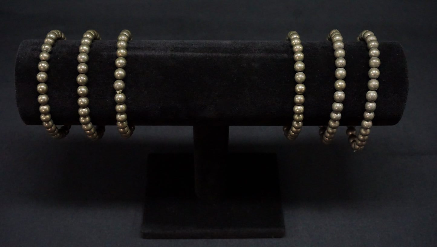 Pyrite Bead Bracelet