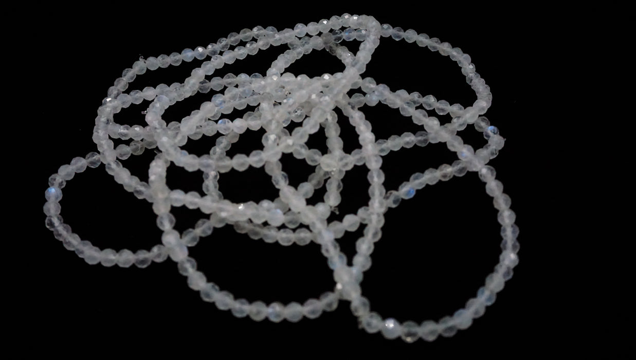 Rainbow Moonstone Bead Bracelet