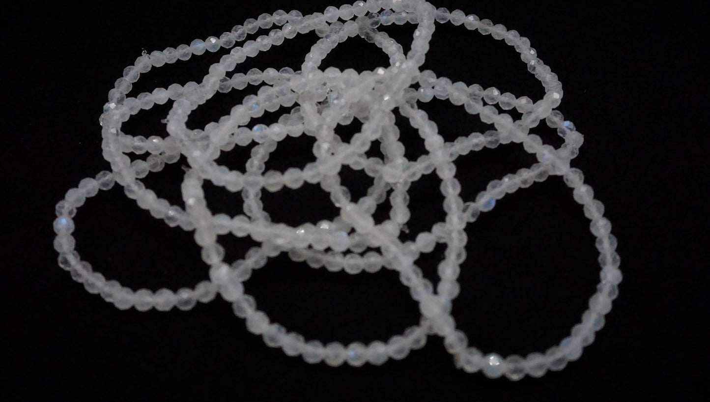 Rainbow Moonstone Bead Bracelet